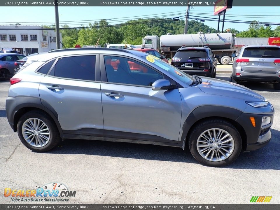 2021 Hyundai Kona SEL AWD Sonic Silver / Black Photo #7