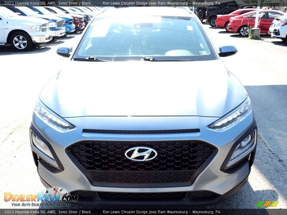 2021 Hyundai Kona SEL AWD Sonic Silver / Black Photo #9