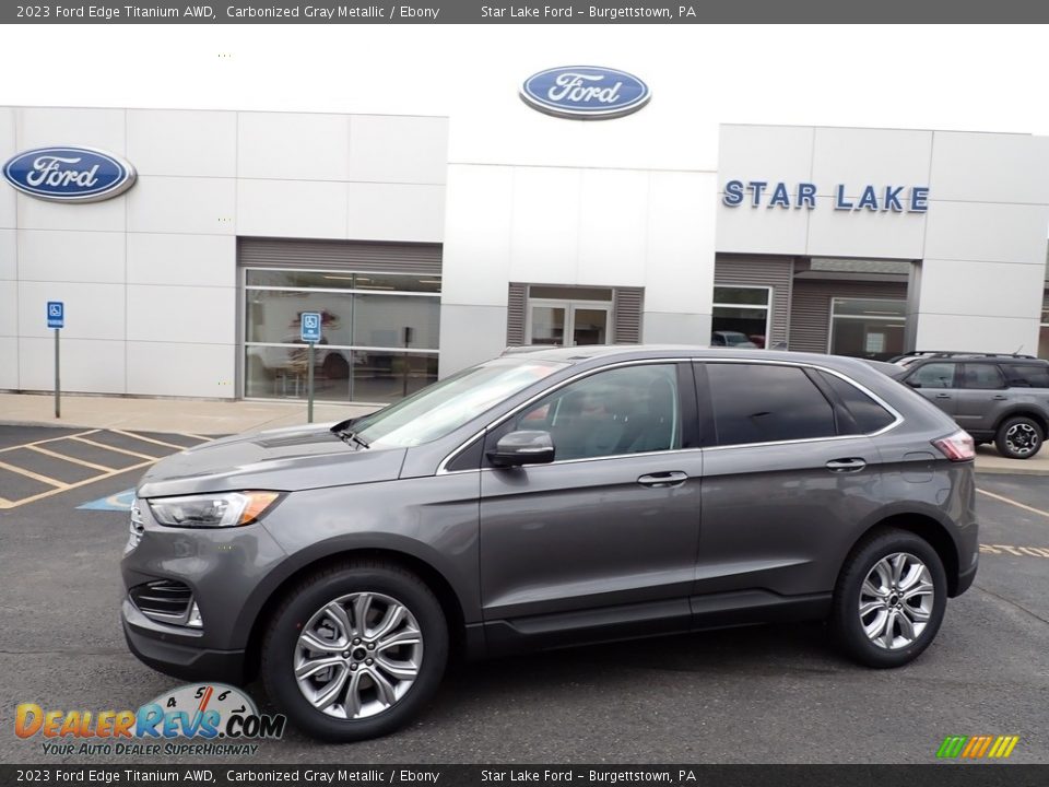 2023 Ford Edge Titanium AWD Carbonized Gray Metallic / Ebony Photo #1