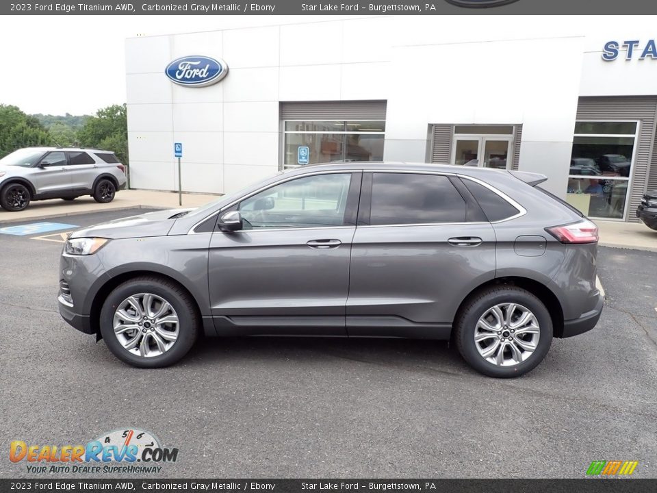 Carbonized Gray Metallic 2023 Ford Edge Titanium AWD Photo #2