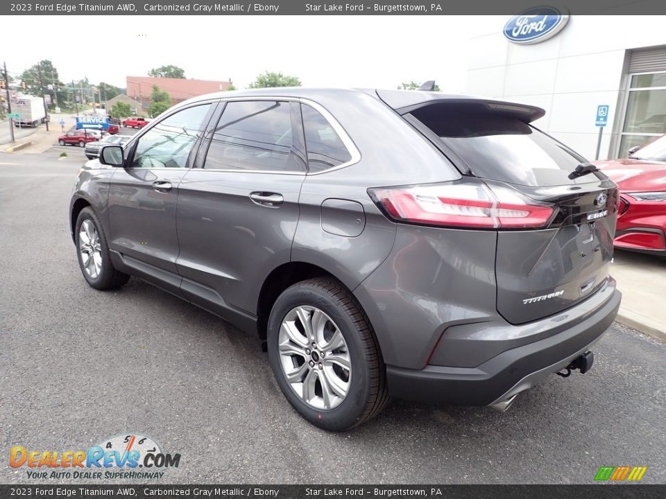 2023 Ford Edge Titanium AWD Carbonized Gray Metallic / Ebony Photo #3