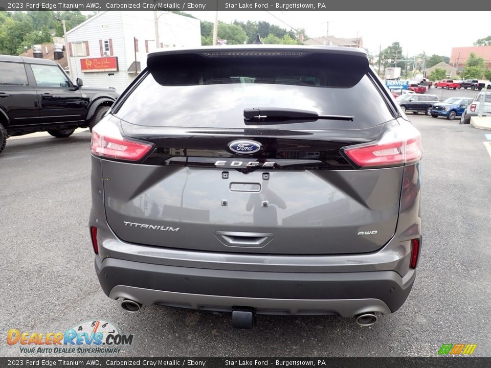 2023 Ford Edge Titanium AWD Carbonized Gray Metallic / Ebony Photo #4