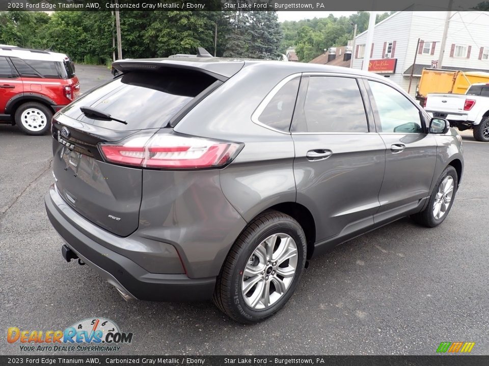 2023 Ford Edge Titanium AWD Carbonized Gray Metallic / Ebony Photo #5