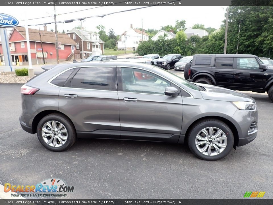 2023 Ford Edge Titanium AWD Carbonized Gray Metallic / Ebony Photo #6