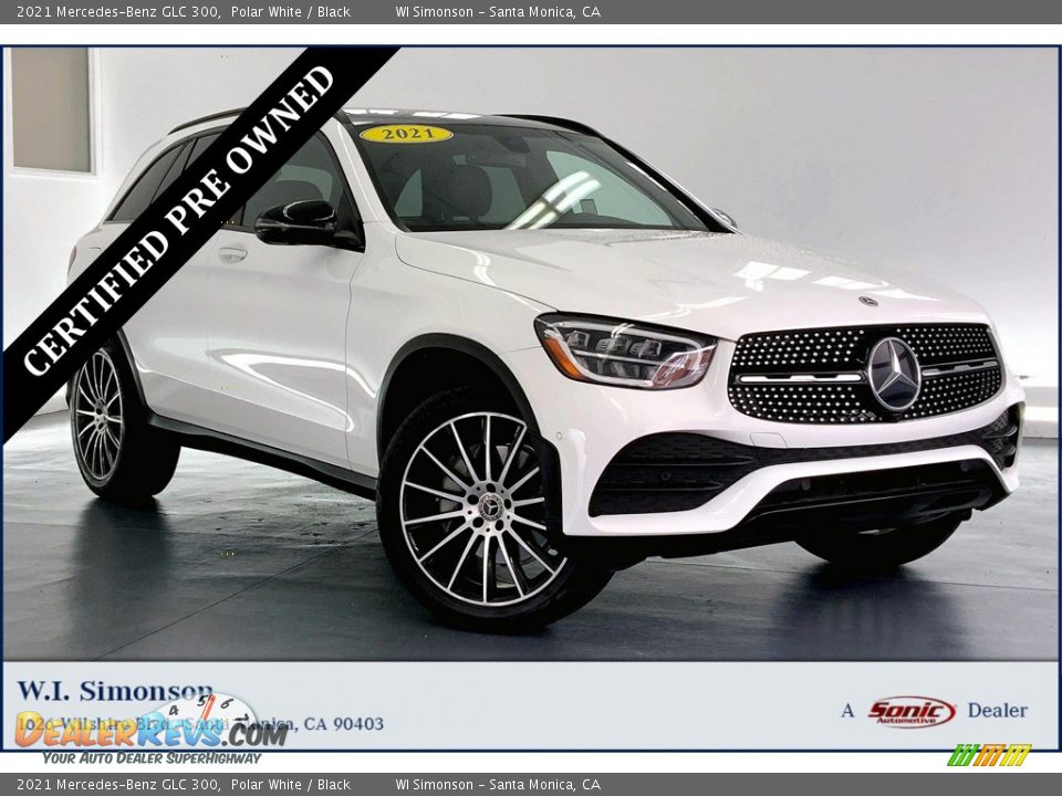 2021 Mercedes-Benz GLC 300 Polar White / Black Photo #1