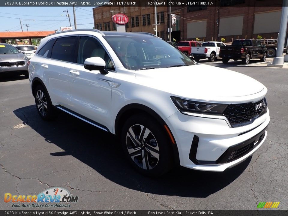 2023 Kia Sorento Hybrid SX Prestige AWD Hybrid Snow White Pearl / Black Photo #2