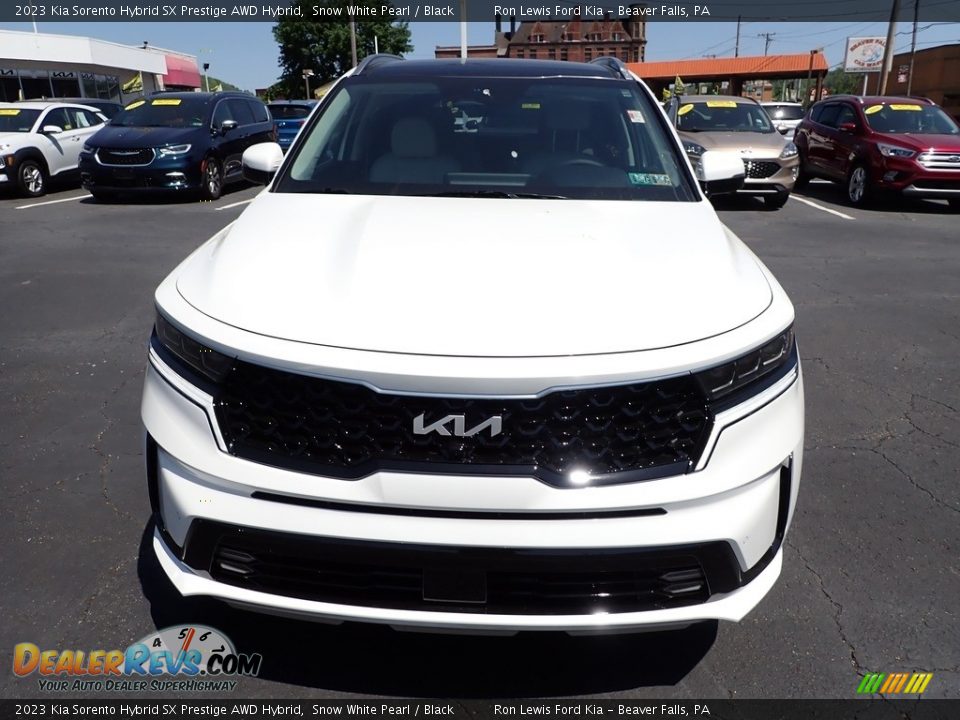 2023 Kia Sorento Hybrid SX Prestige AWD Hybrid Snow White Pearl / Black Photo #3