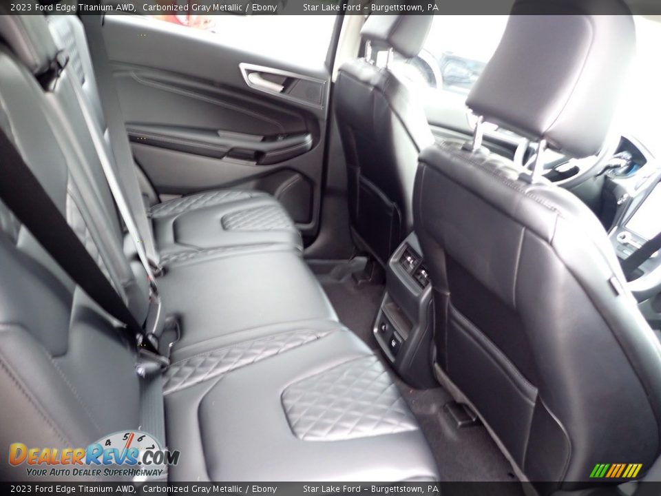 Rear Seat of 2023 Ford Edge Titanium AWD Photo #10