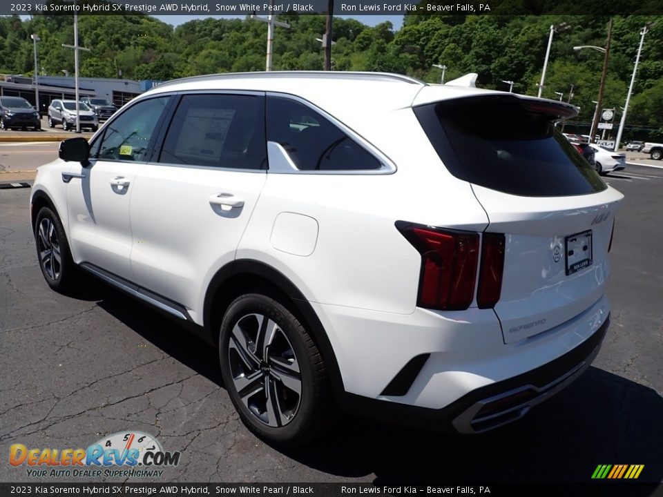 2023 Kia Sorento Hybrid SX Prestige AWD Hybrid Snow White Pearl / Black Photo #6