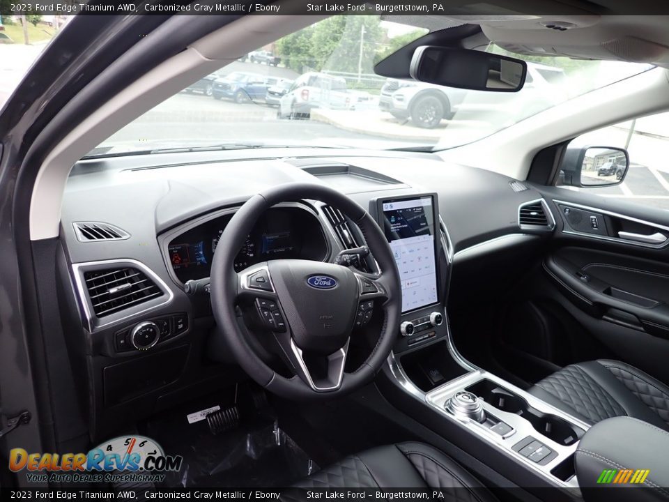 2023 Ford Edge Titanium AWD Carbonized Gray Metallic / Ebony Photo #12