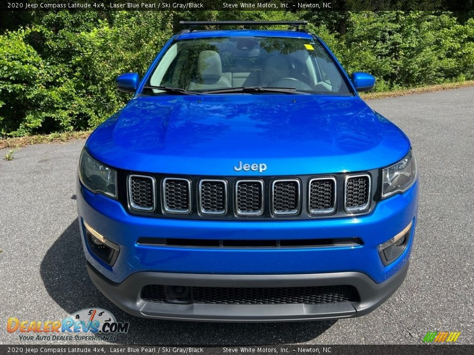 2020 Jeep Compass Latitude 4x4 Laser Blue Pearl / Ski Gray/Black Photo #4