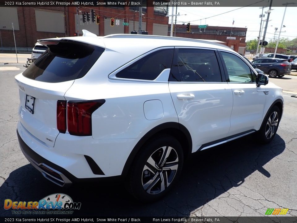 2023 Kia Sorento Hybrid SX Prestige AWD Hybrid Snow White Pearl / Black Photo #8
