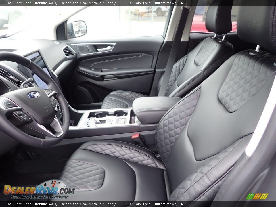 Ebony Interior - 2023 Ford Edge Titanium AWD Photo #13