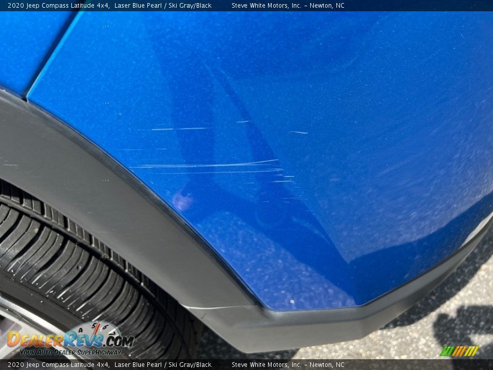 2020 Jeep Compass Latitude 4x4 Laser Blue Pearl / Ski Gray/Black Photo #10