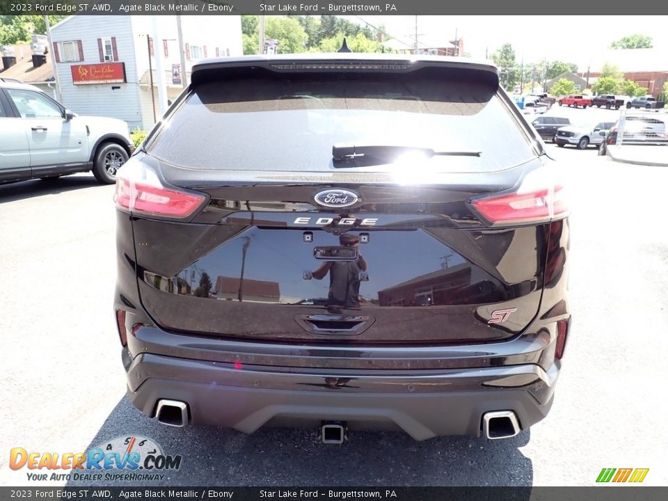 2023 Ford Edge ST AWD Agate Black Metallic / Ebony Photo #4