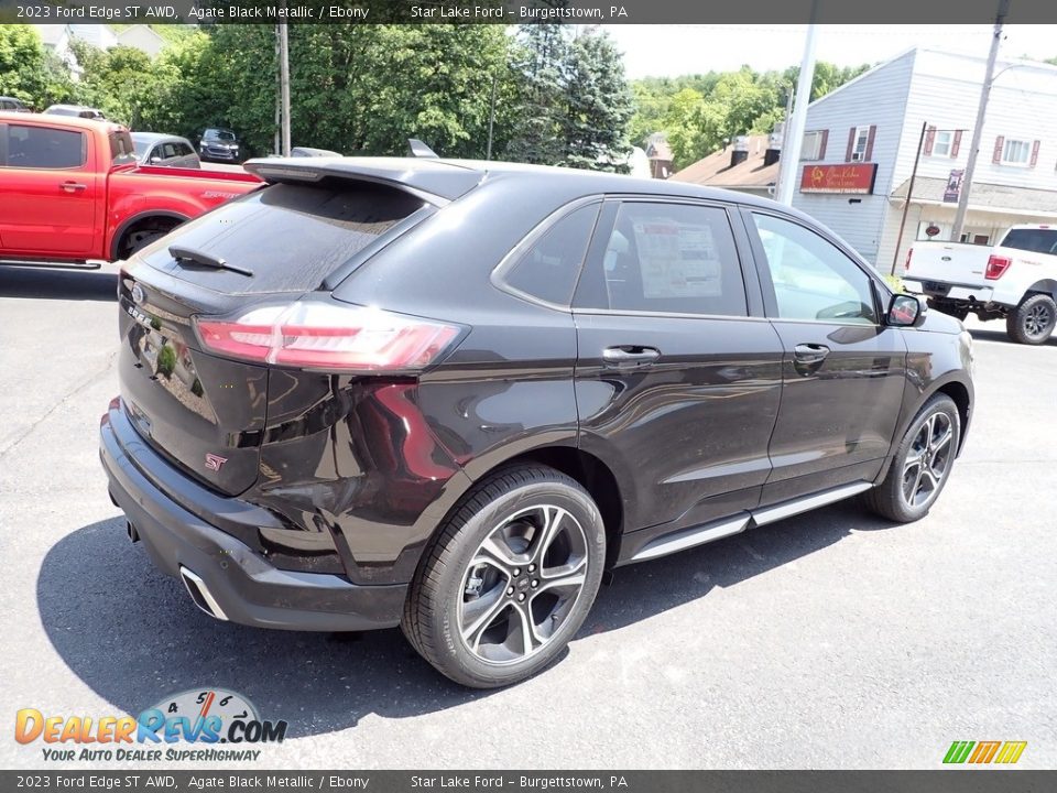 2023 Ford Edge ST AWD Agate Black Metallic / Ebony Photo #5