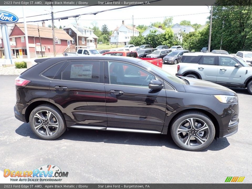 Agate Black Metallic 2023 Ford Edge ST AWD Photo #6