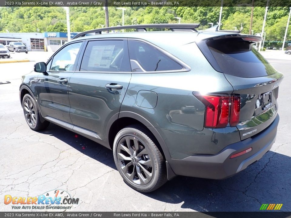 2023 Kia Sorento X-Line EX AWD Aruba Green / Gray Photo #6
