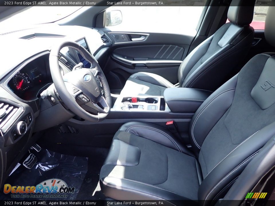 Ebony Interior - 2023 Ford Edge ST AWD Photo #13