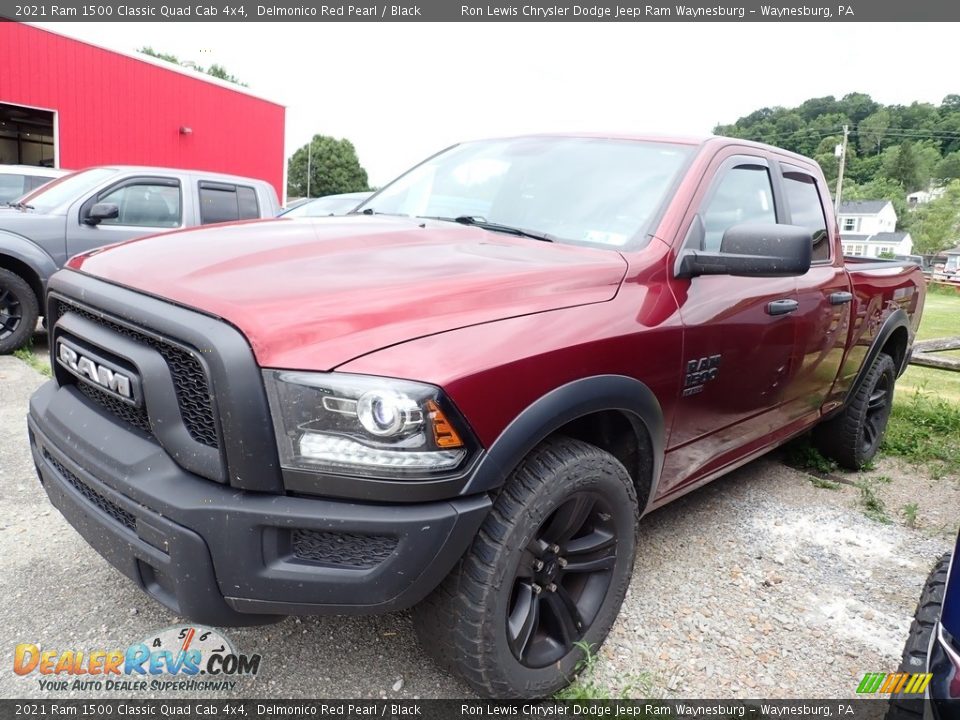 2021 Ram 1500 Classic Quad Cab 4x4 Delmonico Red Pearl / Black Photo #1