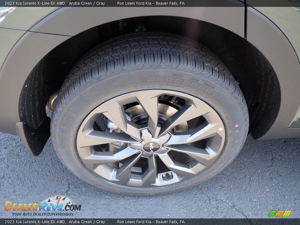2023 Kia Sorento X-Line EX AWD Aruba Green / Gray Photo #9