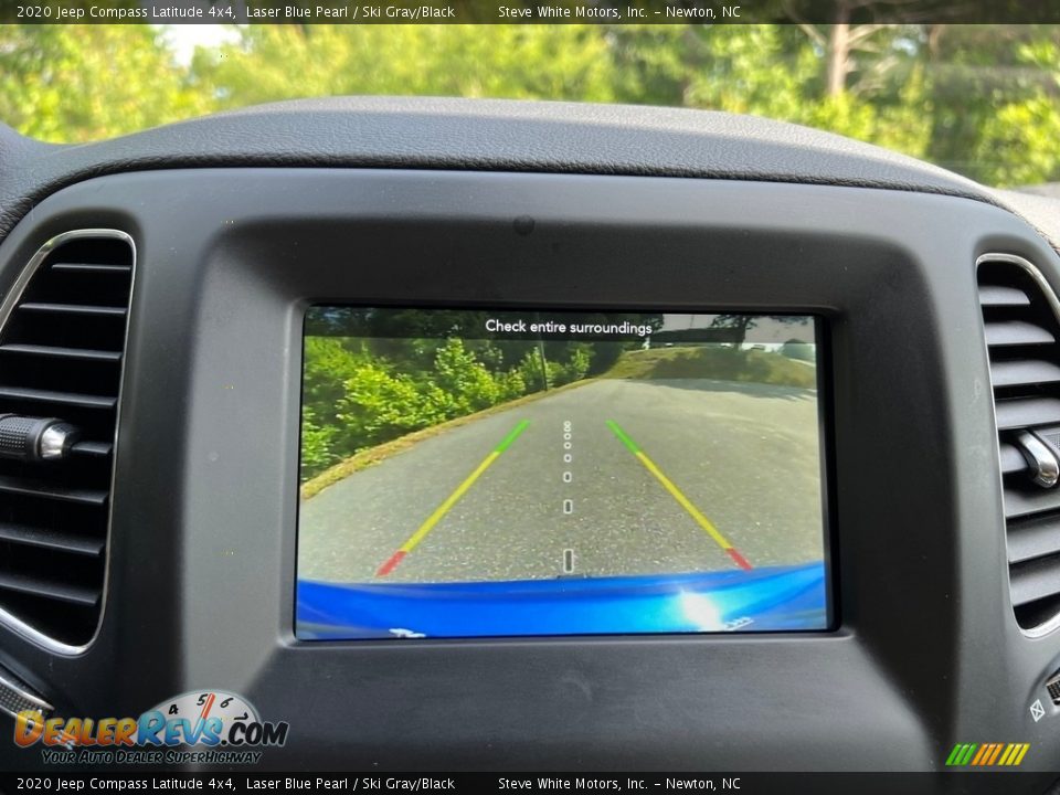 2020 Jeep Compass Latitude 4x4 Laser Blue Pearl / Ski Gray/Black Photo #24