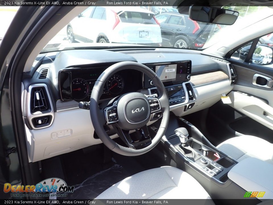 Gray Interior - 2023 Kia Sorento X-Line EX AWD Photo #13