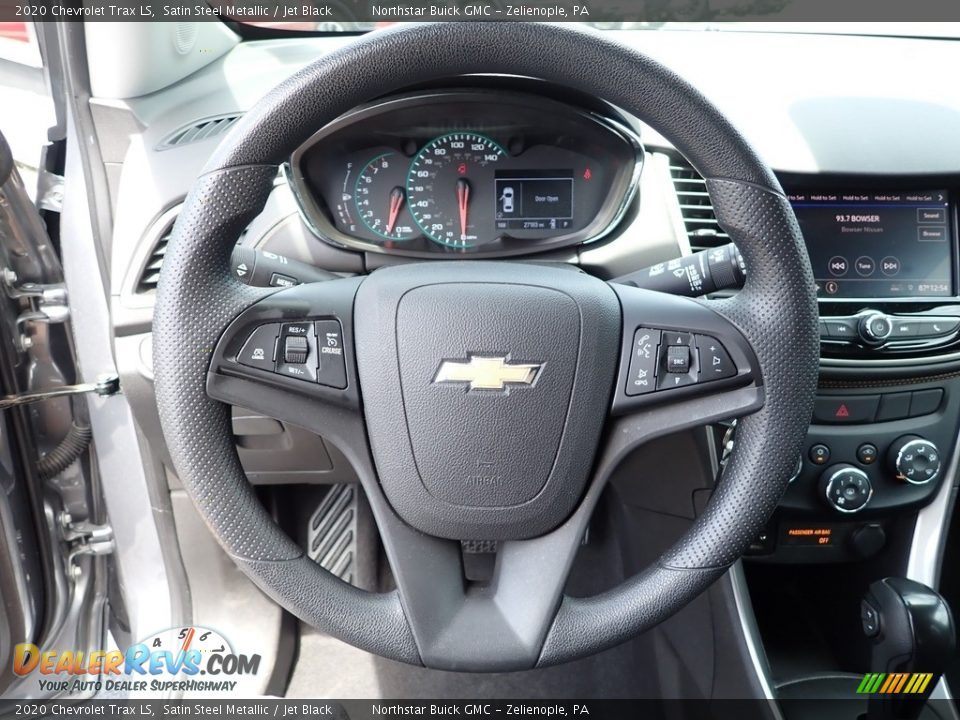 2020 Chevrolet Trax LS Satin Steel Metallic / Jet Black Photo #28