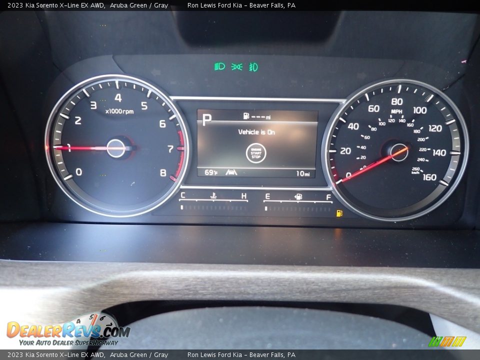 2023 Kia Sorento X-Line EX AWD Aruba Green / Gray Photo #16