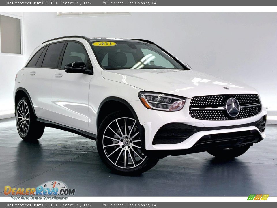 2021 Mercedes-Benz GLC 300 Polar White / Black Photo #34