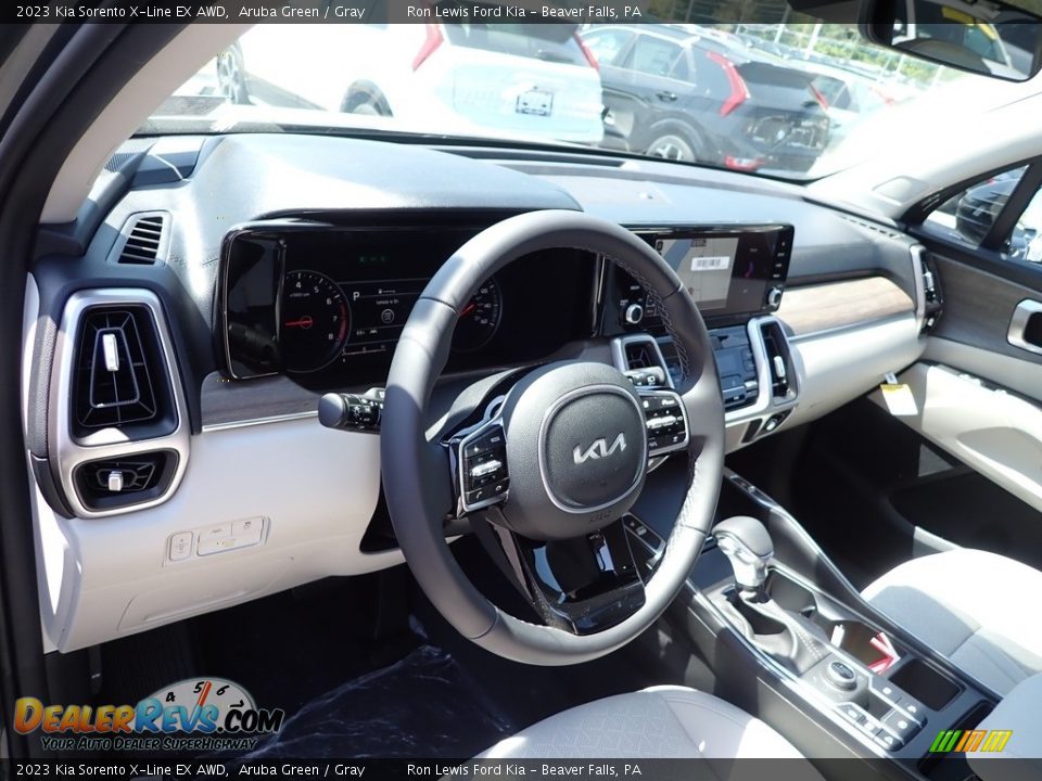 2023 Kia Sorento X-Line EX AWD Aruba Green / Gray Photo #19