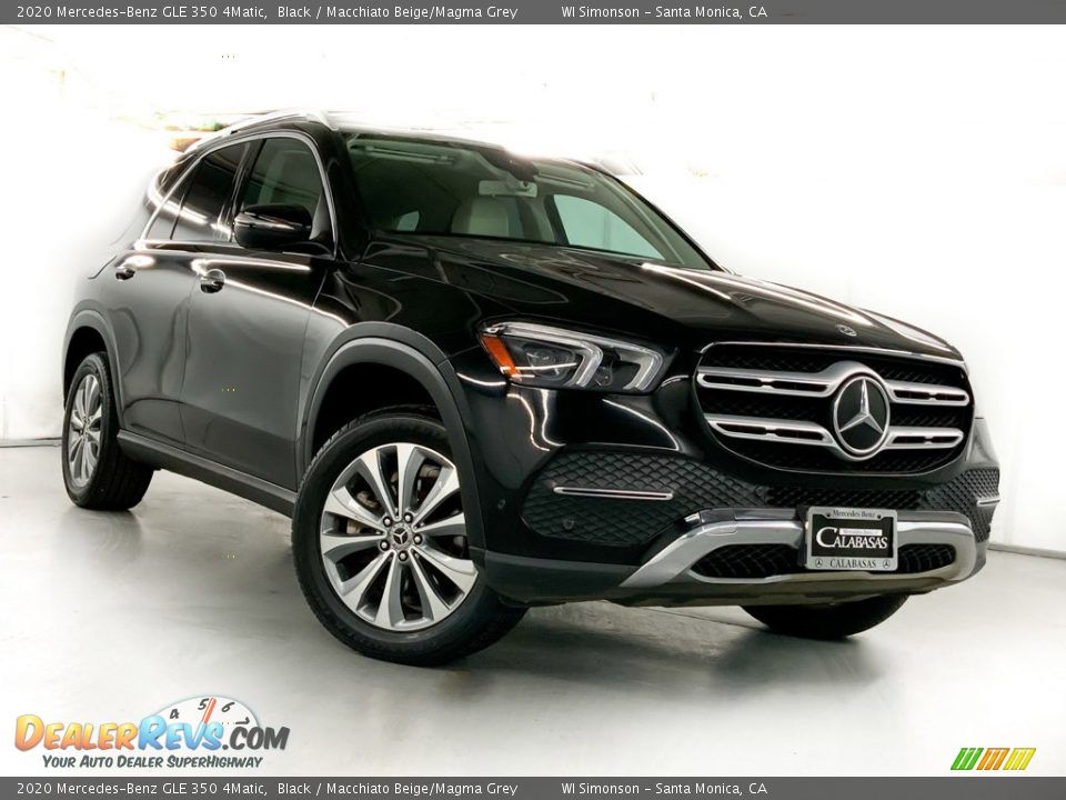 2020 Mercedes-Benz GLE 350 4Matic Black / Macchiato Beige/Magma Grey Photo #2