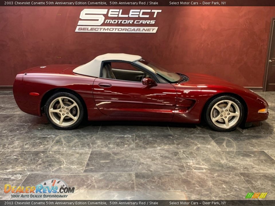 2003 Chevrolet Corvette 50th Anniversary Edition Convertible 50th Anniversary Red / Shale Photo #4