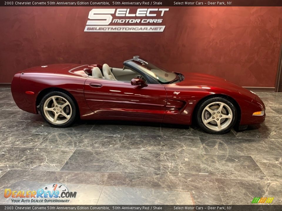 2003 Chevrolet Corvette 50th Anniversary Edition Convertible 50th Anniversary Red / Shale Photo #5
