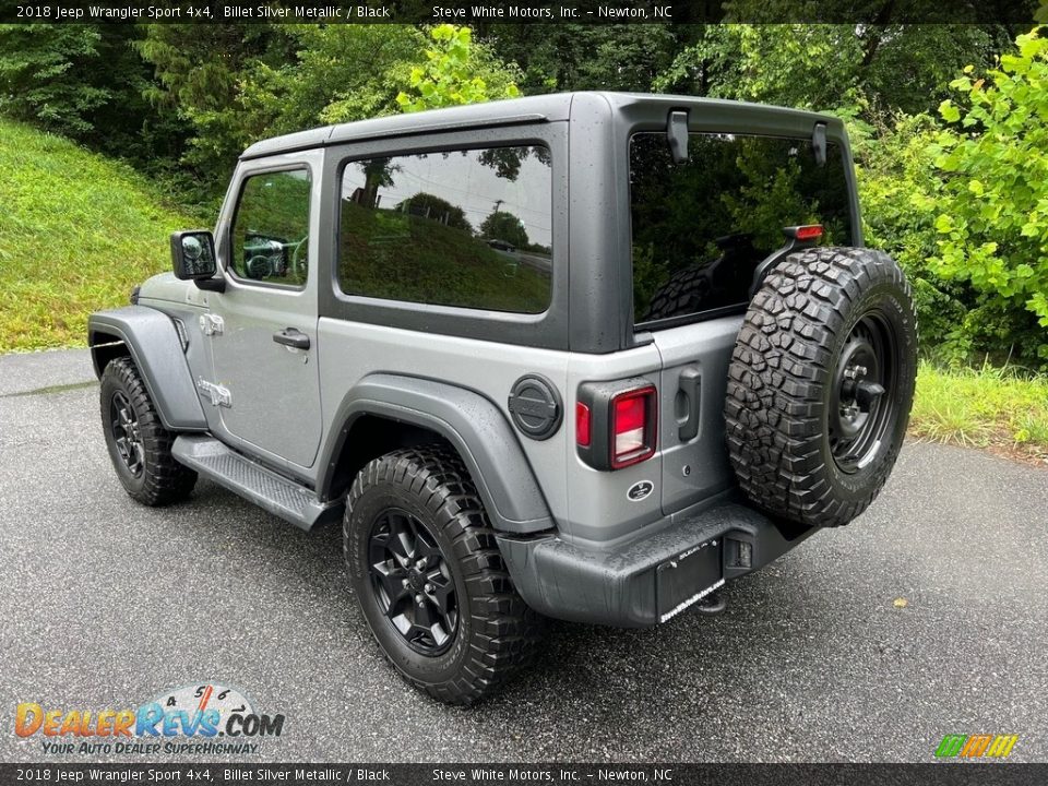 2018 Jeep Wrangler Sport 4x4 Billet Silver Metallic / Black Photo #8