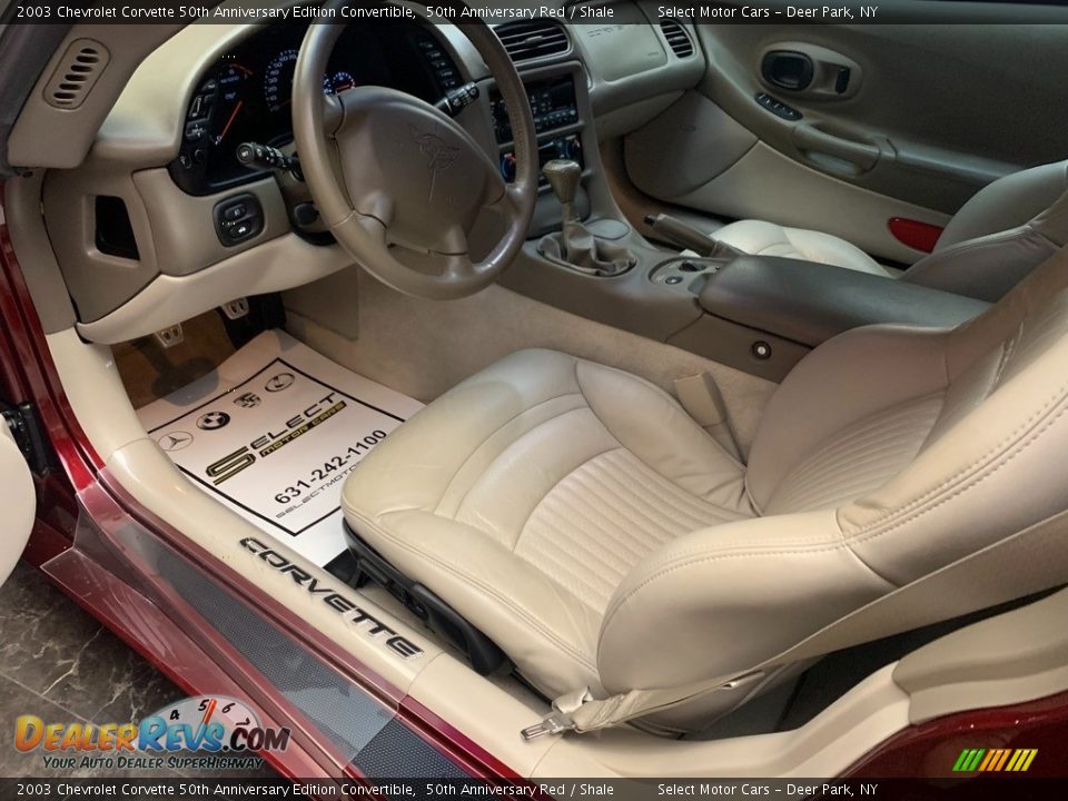 Front Seat of 2003 Chevrolet Corvette 50th Anniversary Edition Convertible Photo #8