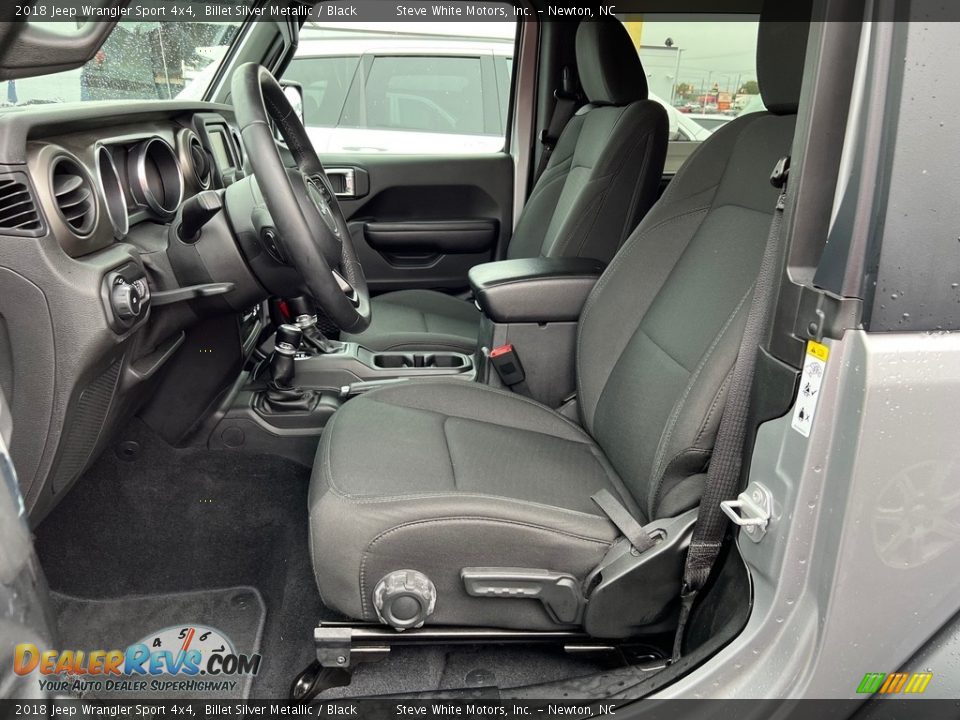 Black Interior - 2018 Jeep Wrangler Sport 4x4 Photo #10