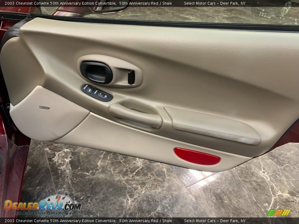 Door Panel of 2003 Chevrolet Corvette 50th Anniversary Edition Convertible Photo #13