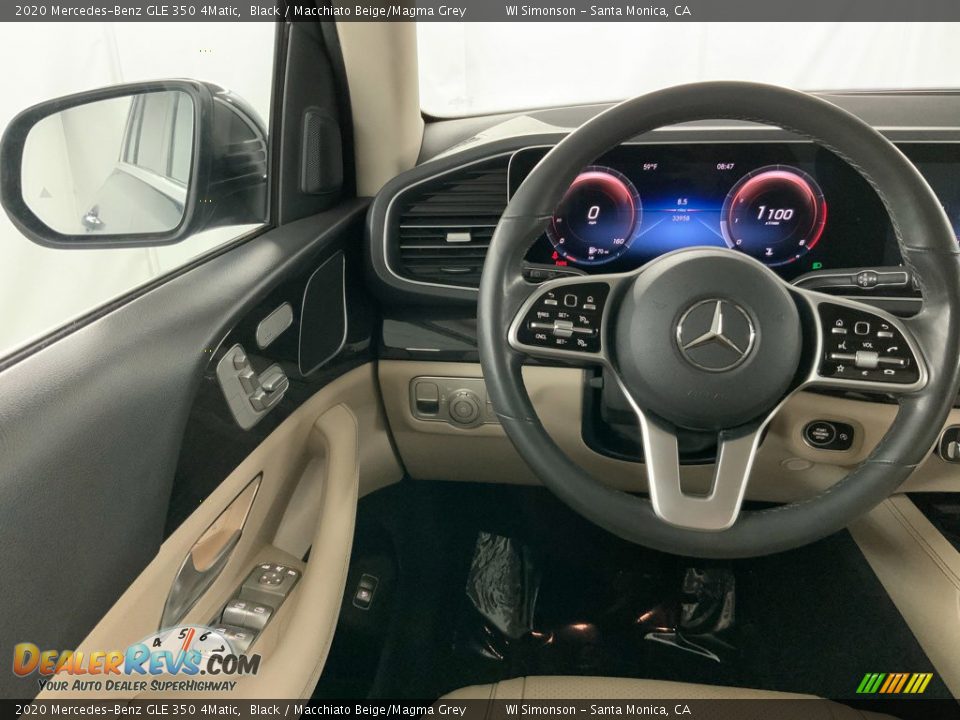 2020 Mercedes-Benz GLE 350 4Matic Black / Macchiato Beige/Magma Grey Photo #24