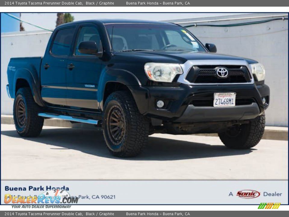 2014 Toyota Tacoma Prerunner Double Cab Black / Graphite Photo #1