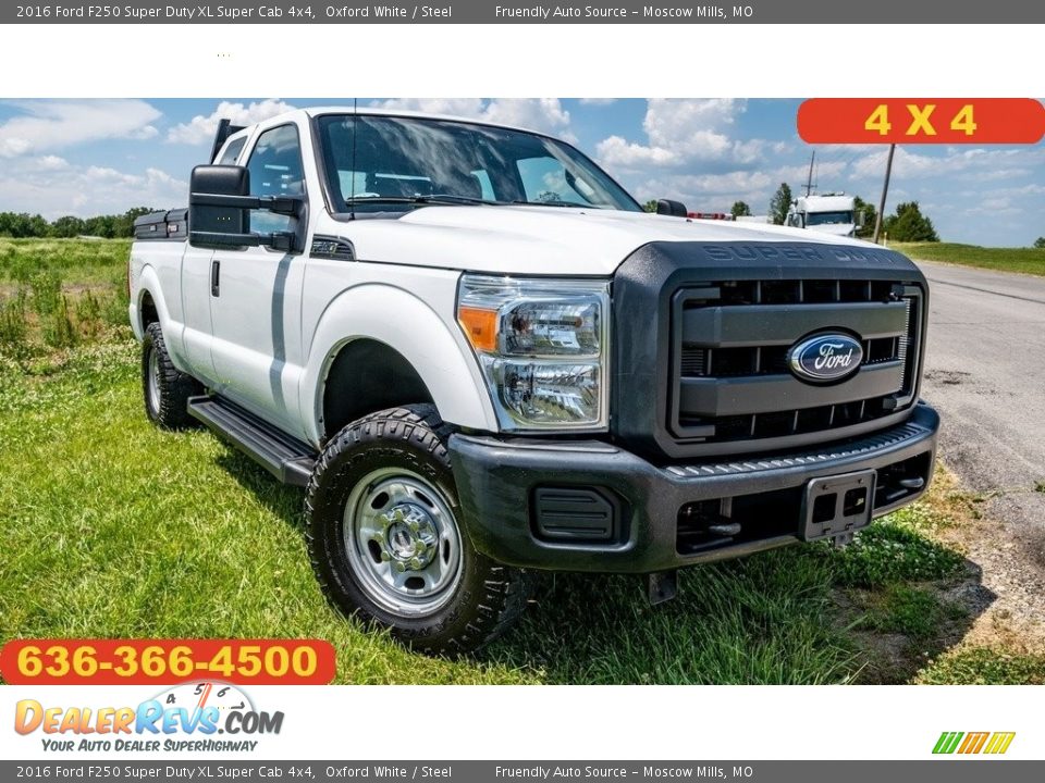 2016 Ford F250 Super Duty XL Super Cab 4x4 Oxford White / Steel Photo #1