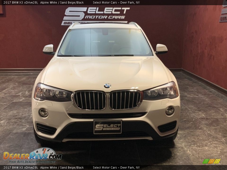 2017 BMW X3 xDrive28i Alpine White / Sand Beige/Black Photo #2