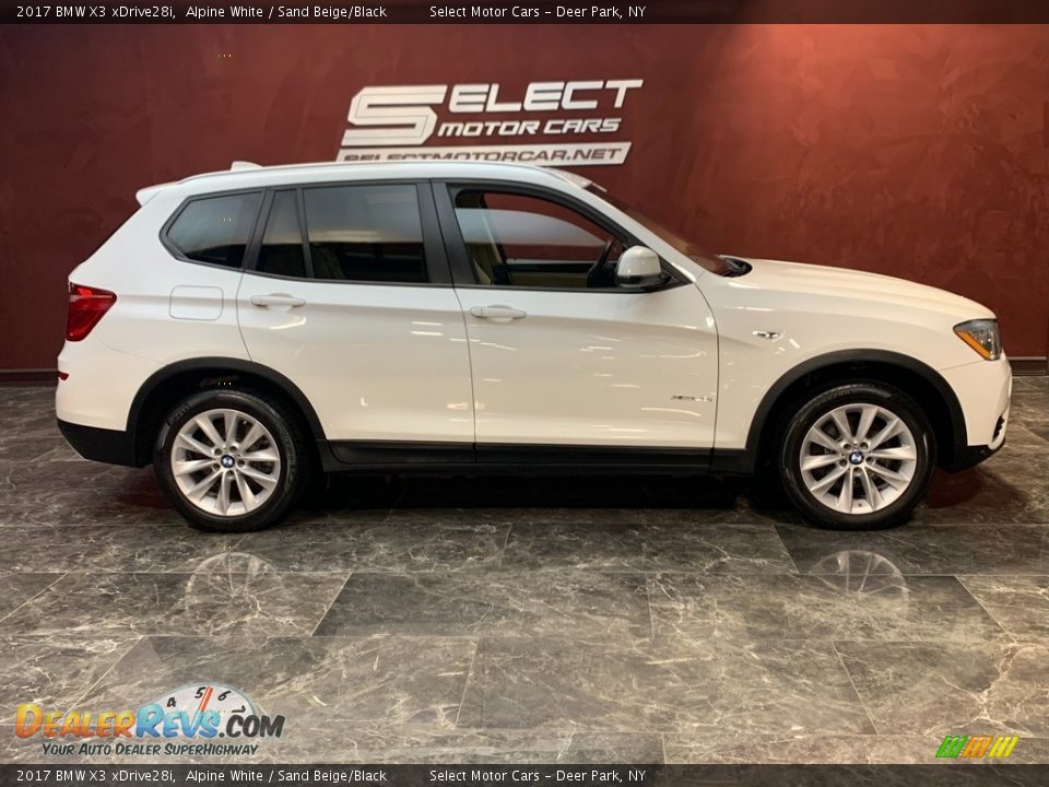 2017 BMW X3 xDrive28i Alpine White / Sand Beige/Black Photo #3