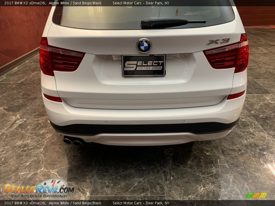 2017 BMW X3 xDrive28i Alpine White / Sand Beige/Black Photo #4