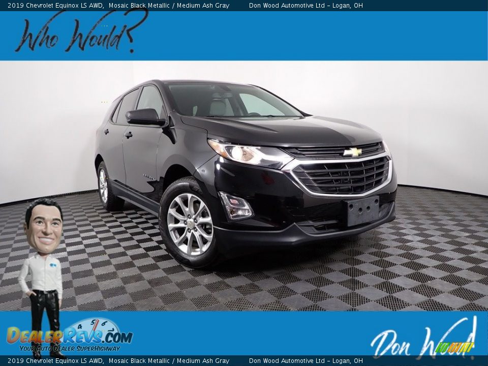 2019 Chevrolet Equinox LS AWD Mosaic Black Metallic / Medium Ash Gray Photo #1