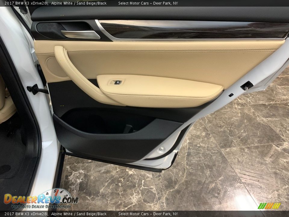 2017 BMW X3 xDrive28i Alpine White / Sand Beige/Black Photo #14