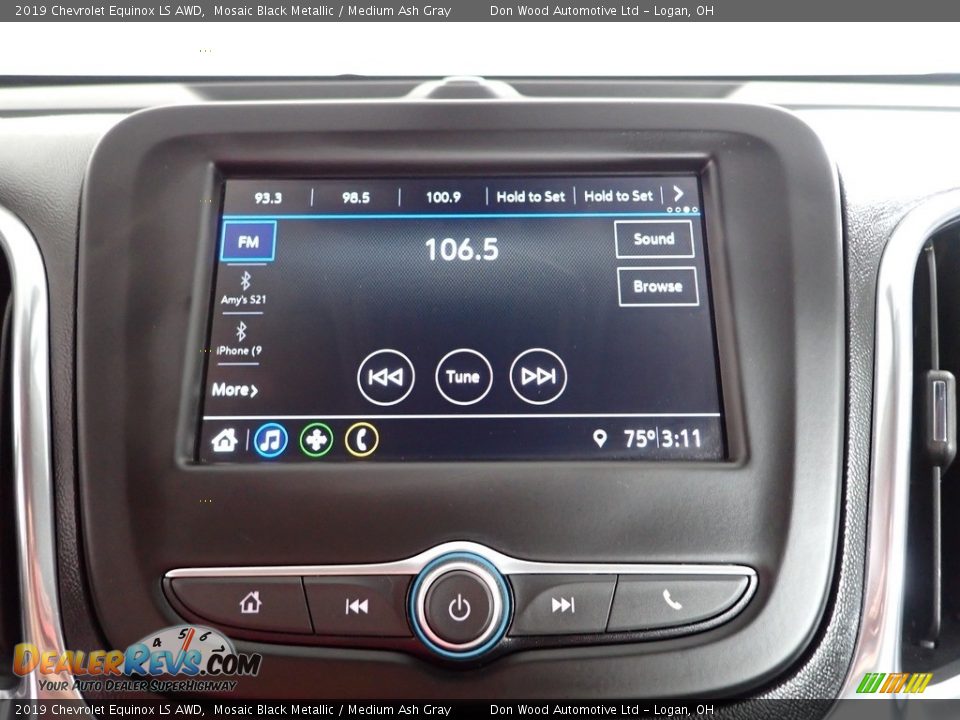 2019 Chevrolet Equinox LS AWD Mosaic Black Metallic / Medium Ash Gray Photo #2