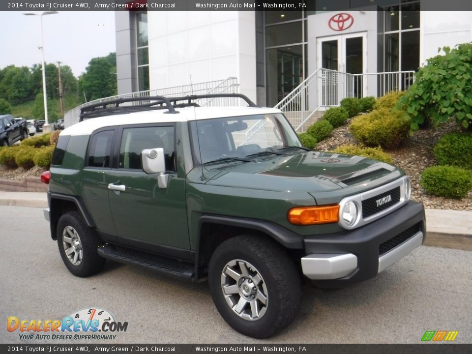 2014 Toyota FJ Cruiser 4WD Army Green / Dark Charcoal Photo #1