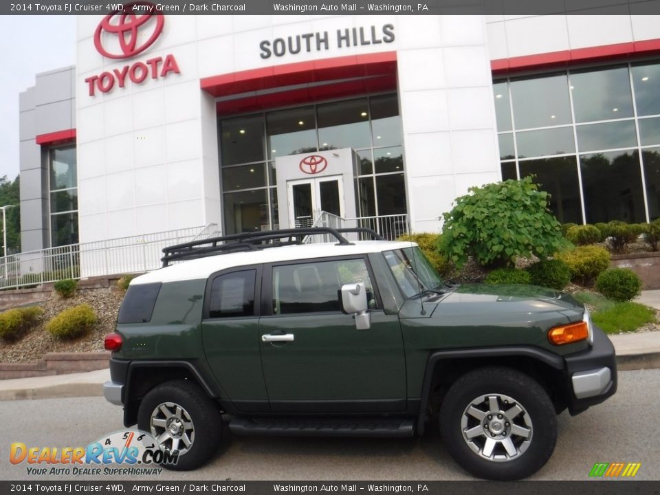 2014 Toyota FJ Cruiser 4WD Army Green / Dark Charcoal Photo #2