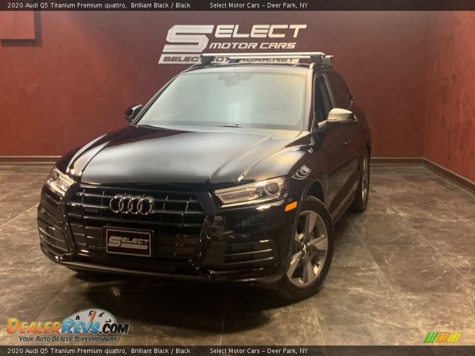 2020 Audi Q5 Titanium Premium quattro Brilliant Black / Black Photo #1